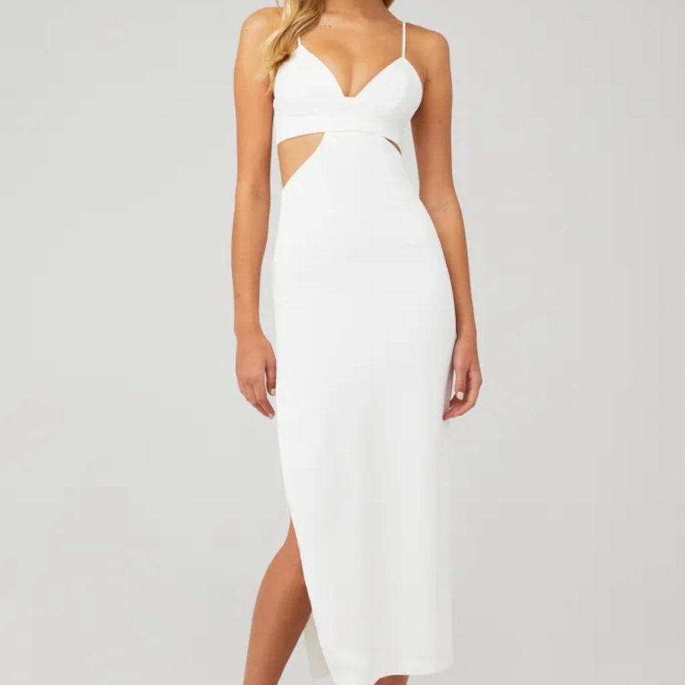 Bardot White Midi Dress